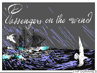 Passengers On The Wind II title screen for Commodore 64